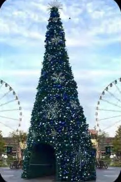 PVC Branch Christmas tree HYC-CT-08, H11m × D4.2m