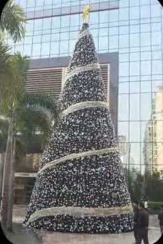 PVC Branch Christmas tree HYC-CT-13, H9m × D3.4m