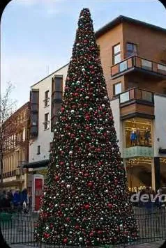 PVC Branch Christmas tree HYC-CT-14, H8m × D3.4m
