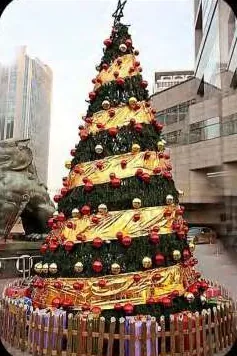 PVC Branch Christmas tree HYC-CT-16, H7m × D2.6m