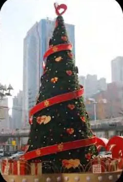 PVC Branch Christmas tree HYC-CT-17, H11m × D4.2m