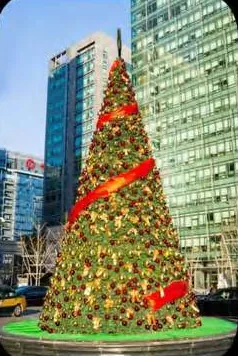 PVC Branch Christmas tree HYC-CT-19, H9m × D3.4m